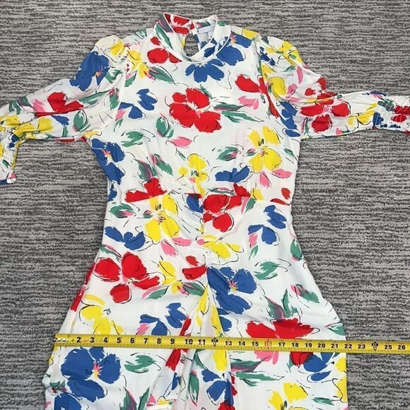 NWT RIXO For Target Floral Mock Neck Cascade Dress Size 8 - Picture 13 of 16